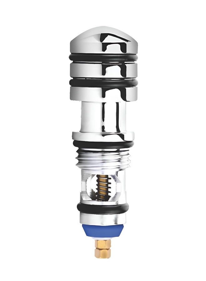 NEW WARE Round Brass Flush Button for Toilet Cistern Tank | Heavy Duty Tipton Style Push Button | Rust Resistant Fitting - Image 1